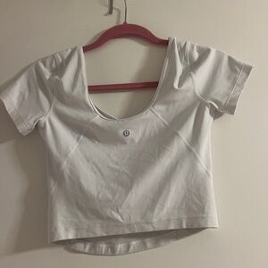 Lululemon white crop top